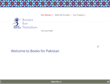 Tablet Screenshot of booksforpakistan.org